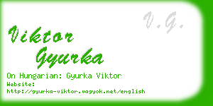 viktor gyurka business card